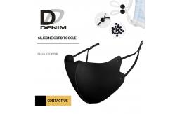 China Eco Friendly Silicone Elastic Cord Stopper For Face Mask supplier