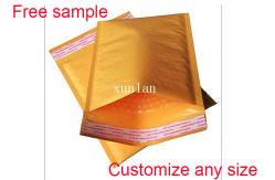 China Kraft Bubble Wrap Mailing Envelopes , Padded Mailing Envelopes With Air Bubble Cushioned supplier