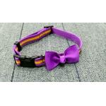 Eco Friendly Bowtie Reflective Polyester Dog Collar for sale