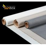 Fiber Glass Anti Fire Curtain Material PU Silicone Coated Fire Resistant Fiberglass Fabric for sale