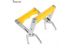 China Durable Apiculture Beehive Tools Yellow Beekeeping Frame Grip With Plastic Handle supplier