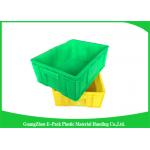 Top Plastic Solid Stacking Storage Bins , Agriculture Large Plastic Storage Boxes