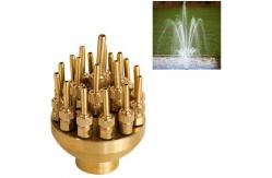 China Adjustable 3 Layers Blossom DN25 Brass Fountain Nozzles supplier