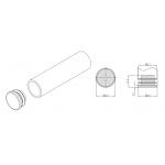 DY-01 Endcap For 0.8-1.2mm Thickness Lean Pipe Tubes