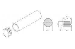 China DY-01 Endcap For 0.8-1.2mm Thickness Lean Pipe Tubes supplier