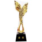 Wing Honor Height 11 Inch Resin Trophy Cup Simple Modern Design for sale