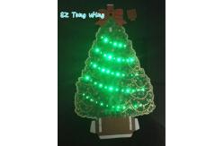 China Christmas Tree Shaped Flashing  LED Module , Fiber Optic greeting card sound modules supplier