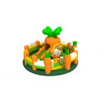 Rabbit Themed 6x6x3.8m Inflatable Fun City blow up Playhouse Fireproof