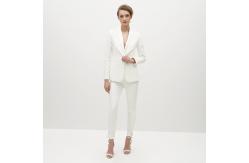 China 38% Poly Womens White Pants Suits Dressy 19% Rayon supplier