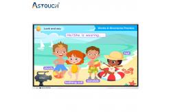 China 75 Inch Smart Interactive Board Panel 60hz 350nits Multiple Users Support supplier