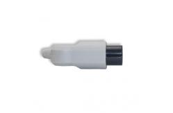 China 3 Lead AHA Fixed Snap ECG Lead Cable Compatible Angle Connector supplier