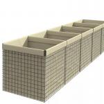 Heavy Galvanized Coated Wire Mesh Defensive Barrier Bastions 5 Cells for sale