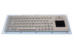 China Stainless Steel Kiosk Braille Ip65 Keyboard With Touchpad , Customized Layout supplier