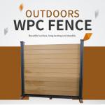 Fireproof Durable Outdoor WPC Fencing Panels Easy To Install Waterproof Sand Blasting for sale