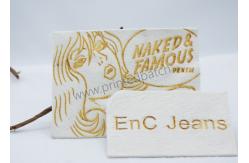China Hot Stomped OEKO PU Leather Jean Patches Girl Pattern supplier
