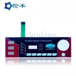 Embossed Keys PET Waterproof Membrane Keypad Metal Domes Led Membrane Switch for sale