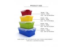 China Collapsible Silicone Children Bento Box With Plastic Lid supplier