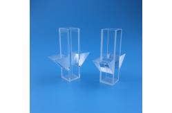 China Clear Square Optical Quartz Glass Cuvette With Optical Critical Section supplier
