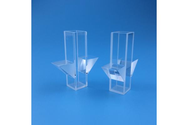 Clear Square Optical Quartz Glass Cuvette With Optical Critical Section