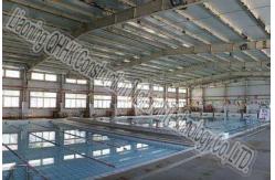 China Pre Engineered Steel Structure Swimming Pool Roof With Steel Sheet Roof Panel supplier