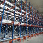 High Density Warehouse Racking System , Steel Industrial Pallet Racking System for sale