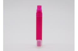 China Light Rose Red Empty Refillable Plastic Spray Bottles With Clear Half Cap supplier