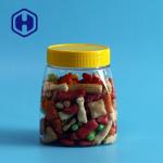 480ml Disposable PET Plastic Sweet Jars With Lid Food Safe Sugar Fondants for sale