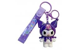 China Schoolbag Kuromi And Melody Keychain 3D Design Multi Functional High Precision supplier