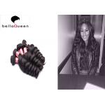 Unprocessed Indian Virgin Hair Loose Wave 1B Remy Full End Human Hair Weave for sale