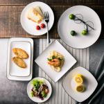 Hanford Ceramic Plate Set , Tableware Use Porcelain Dinnerware Set for sale