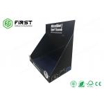 Black Printed Retail Foldable Cardboard Counter Display Boxes , Printed Display Boxes