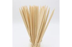 China Flat BBQ 8 Inch Bamboo Skewers Paddle Sticks Grill Kebab Barbecue Bamboo Stick supplier