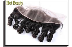 China Lace Frontal Guarenteed Virgin Human Hair Extension Natural Wave 8-20 inch supplier