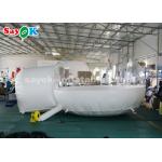 Dome Inflatable Tent Outside White Inflatable Air Tent Transparent For Camping / Traveling