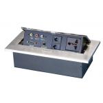Conference Table Pop Up Power Socket , Office Furniture Pop Out Plug Socket 15A