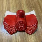 Asian Style Traditional Chinese Red Clay Roof Tiles For Pagoda Park for sale