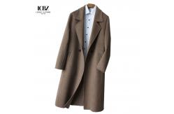China British Style Plain Autumn Winter Trench Overcoat Regular Fit in Canvas Fabric supplier