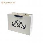 Gift Clothing Paper Bags Matte Fashion Black Handle Tote for Customer Provided Box Type for sale