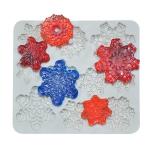 Silicone Cake Fondant Silicone Moulds Food Grade Handmade Diy Snowflake Shape for sale