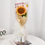 Finished wool flower, hand-knitted flower, sunflower, sunflower, artificial flower, artificial flower