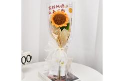 China Finished wool flower, hand-knitted flower, sunflower, sunflower, artificial flower, artificial flower supplier