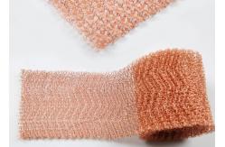 China Width 30-50cm 0.23mm Knitted Copper Wire Mesh For Industrial Use supplier