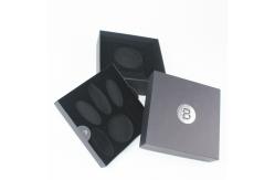 China Customize Rigid Cardboard Custom Black Boxes With Foam Insert supplier