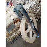 60KN Aluminum Nylon Sheaves Pulleys Three Sheave Transmission Stringing Blocks for sale