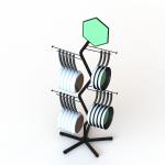 5Legs Base Pans Tree Metal Floor Display Stands Knock Down for sale
