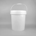 White Food Grade Buckets 1L-5L with Lid for sale
