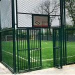 PVC coated Metal Wire Mesh Fencing Football Stadium Baseball Field Chain Link Fence for sale