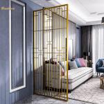 Gold PVD Color Plating Aluminum 10mm Room Divider for sale