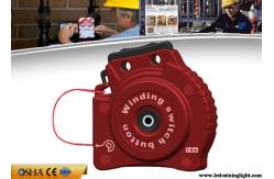 China Multi Function Red  Cable Lock Out , PC Automatic Telescopic Lockout Cable supplier