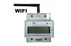 China Anti Theft Din Rail Single Phase Electronic Energy Meter 220v With LCD Display supplier